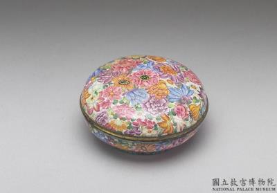 图片[2]-Painted enamel container with floral decoration, Qianlong reign (1736-1795), Qing dynasty-China Archive